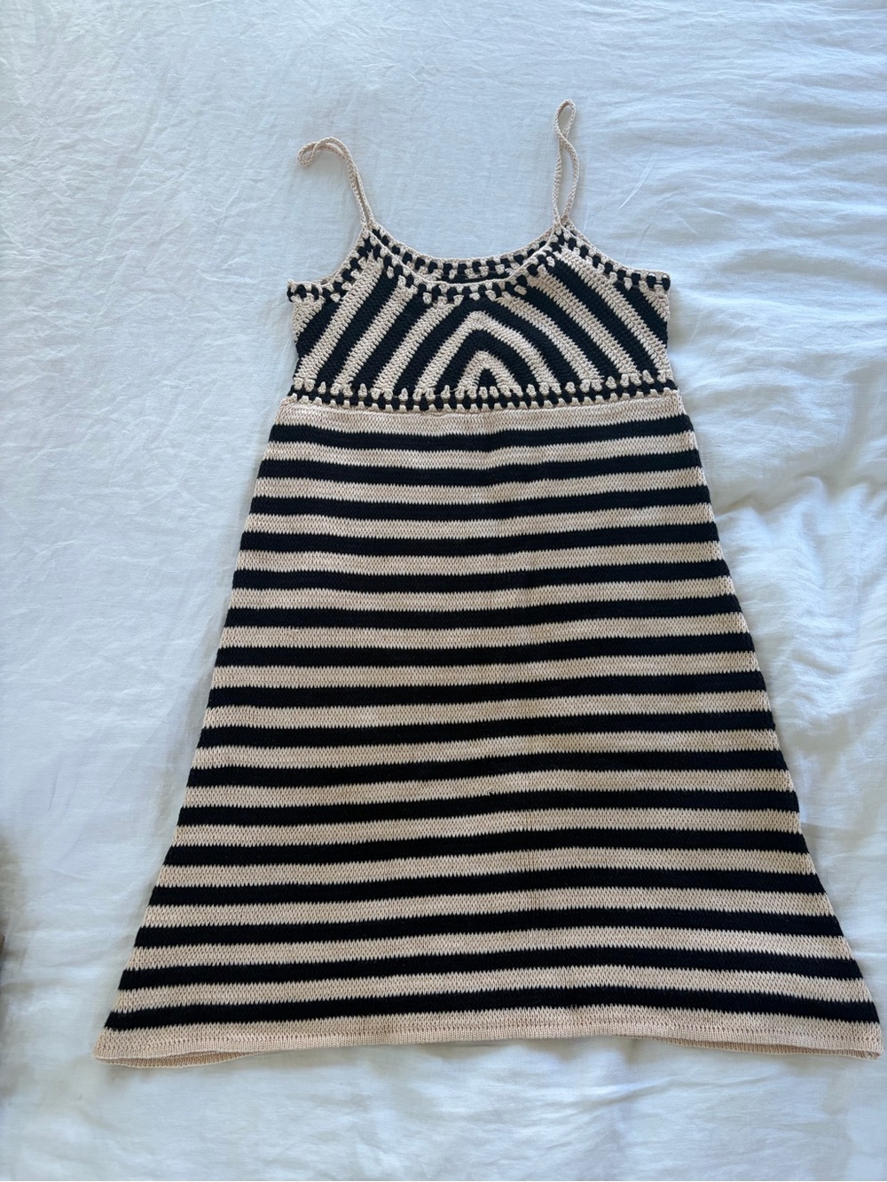 Miou Muse Striped Knit Mini Dress - size M